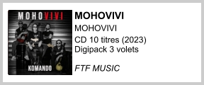 Mohovivi Mohovivi CD 10 titres (2023) Digipack 3 volets  FTF MUSIC